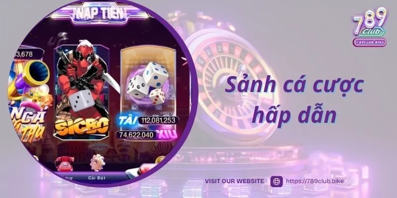 Những sảnh cá cược hấp dẫn đang cung cấp tại 789club