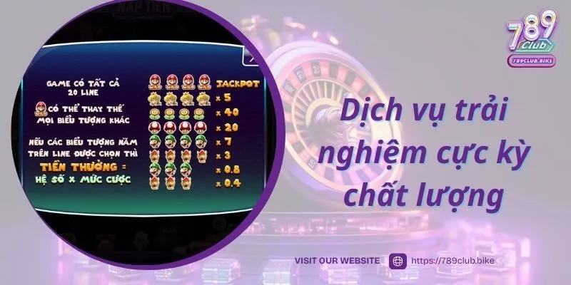 Dịch vụ trải nghiệm cực kỳ chất lượng